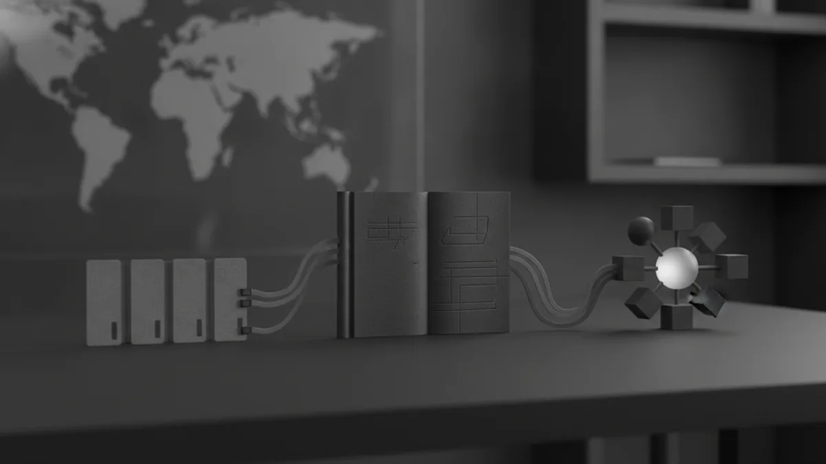 Electronic transfer concept Desk setup suggesting electronic bank transfers through the ACH network.