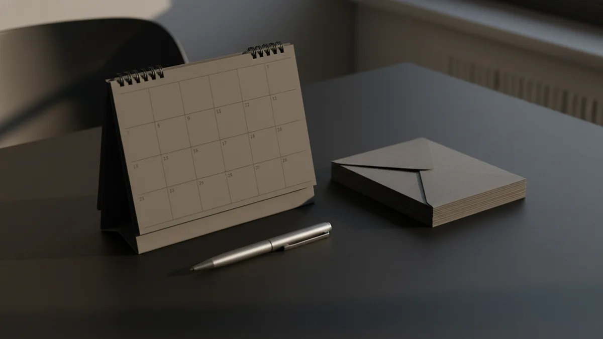 Recurring payments with ACH Calendar and pen representing recurring payroll and bill payments