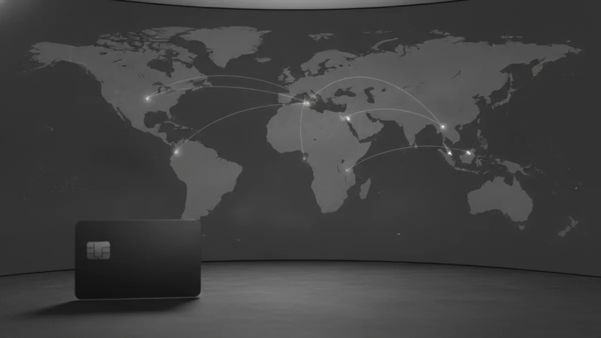 Global scale comparison Global payment routes indicating worldwide payment service coverage