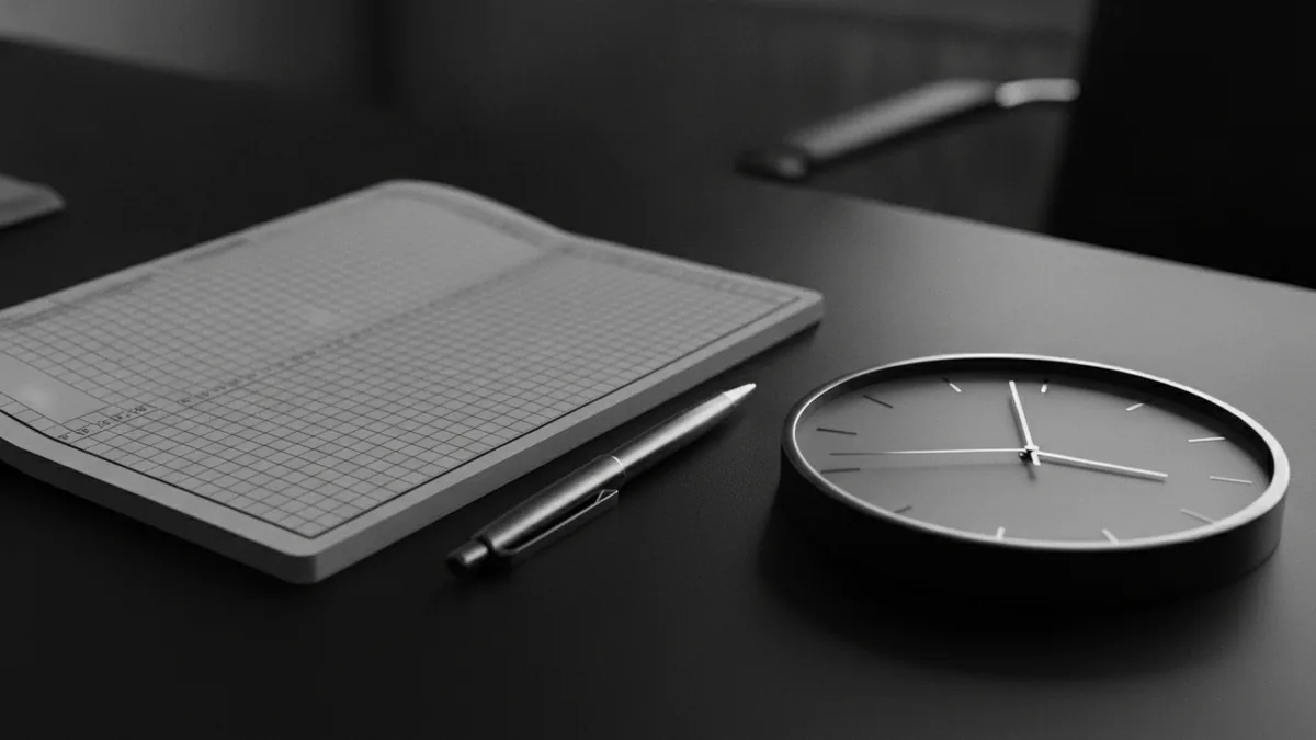 Payment log and clock symbolizing monthly and quarterly billing cycles