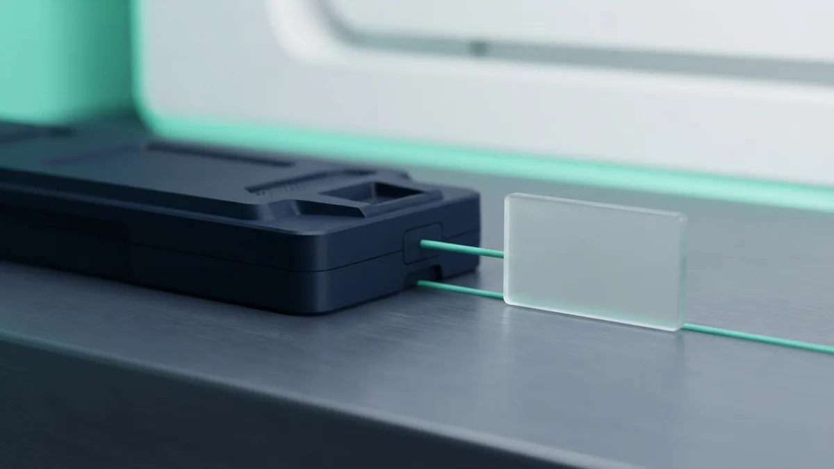 Secure recurring payment tools Frosted glass and a fine teal connection line evoke secure recurring payment tools