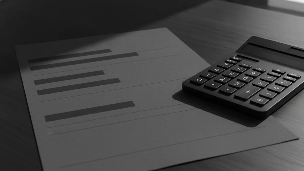 Statement and calculator showing how payment processing fees add up.