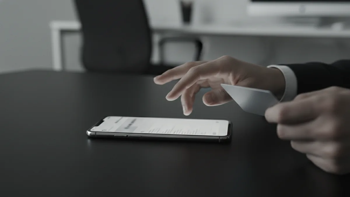 Mobile payment fraud context Close-up scene illustrating mobile payment risk and digital transaction intent