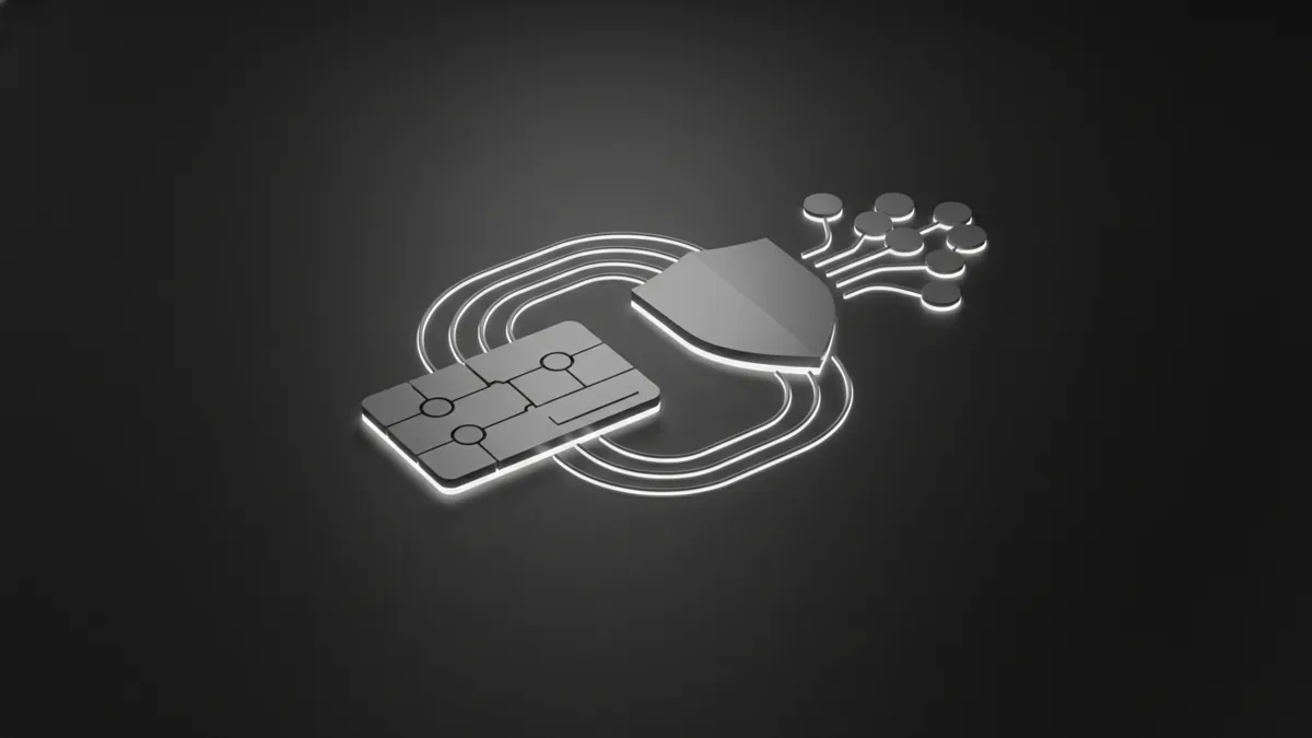 Abstract view of connected components representing gateway and processing flow.
