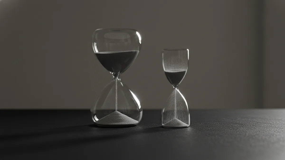 Batch processing vs speed Visual contrast of batch processing timing versus faster settlement.