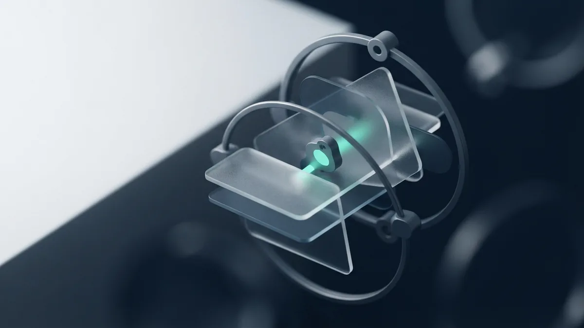 A payment moving across markets Frosted glass layers and metal arcs suggest a secure route for cross-border payments