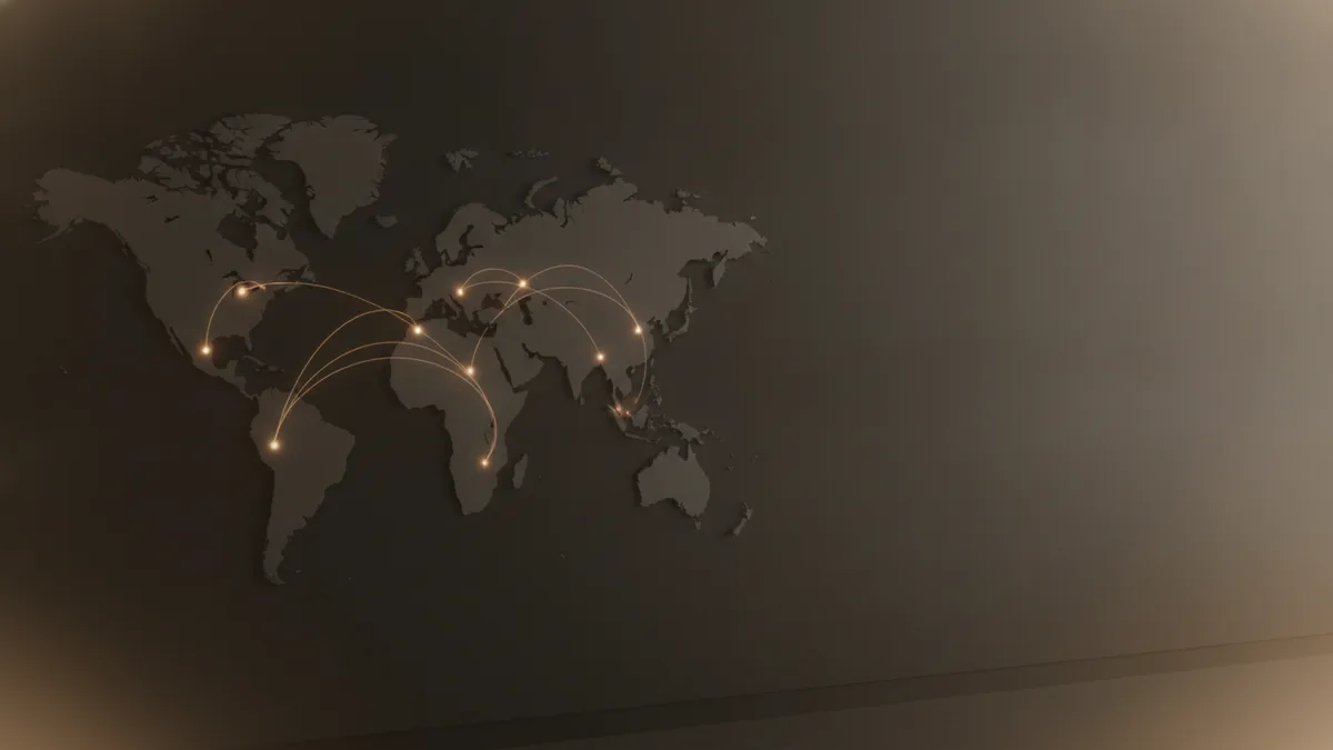 Reach and speed with crypto Abstract global connectivity map illustrating crypto payment benefits