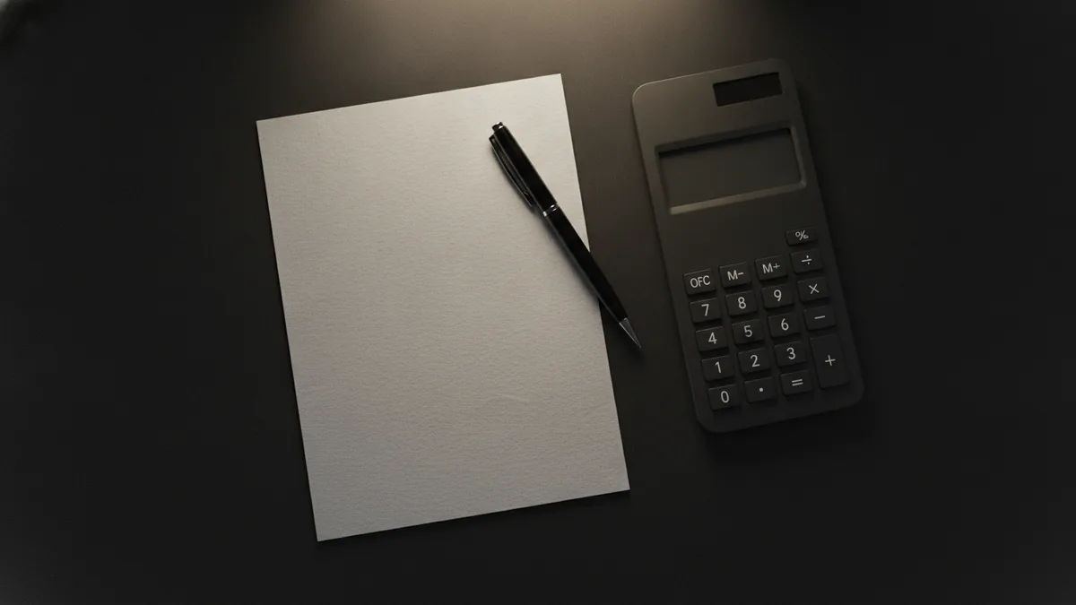 Save your confirmation number Confirmation number records next to a calculator for payment tracking
