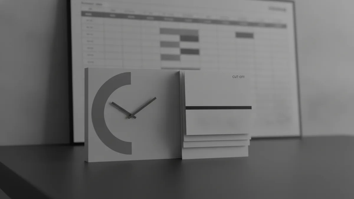 Cut-off times and settlement ranges Timing view showing cut-off windows and typical ACH processing durations