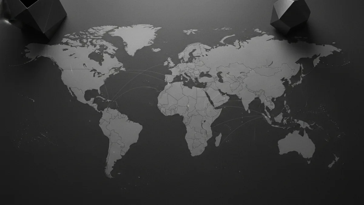 Map with highlighted regions connected to instant payment systems