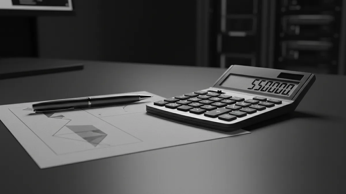 Calculating total application fees with a calculator and fee sheet