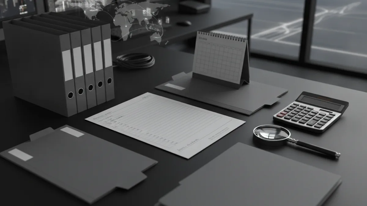 Patent records and a calendar arranged for checking maintenance fee payment status