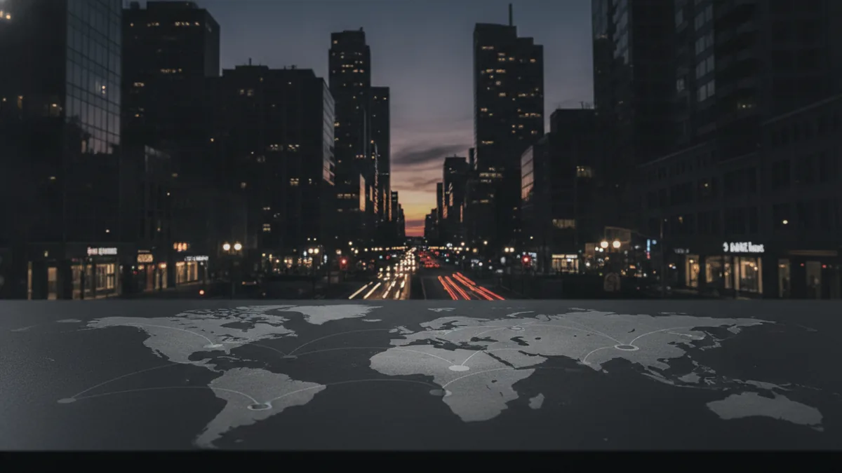 Canadian city skyline at dusk showing a broad payment ecosystem context