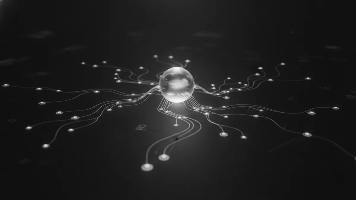 Payment gateway network flow Glowing network hub symbolizing how payment gateways move transactions securely