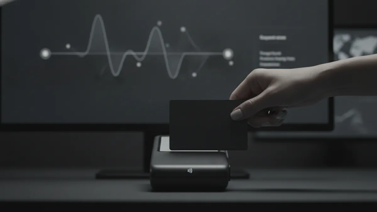 Card authorization at checkout with a clear view of transaction status reporting