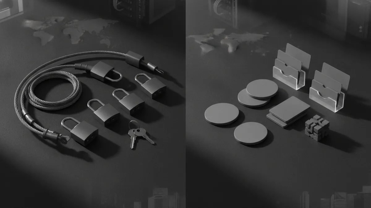 Comparison scene showing secure data flow versus authorization routing