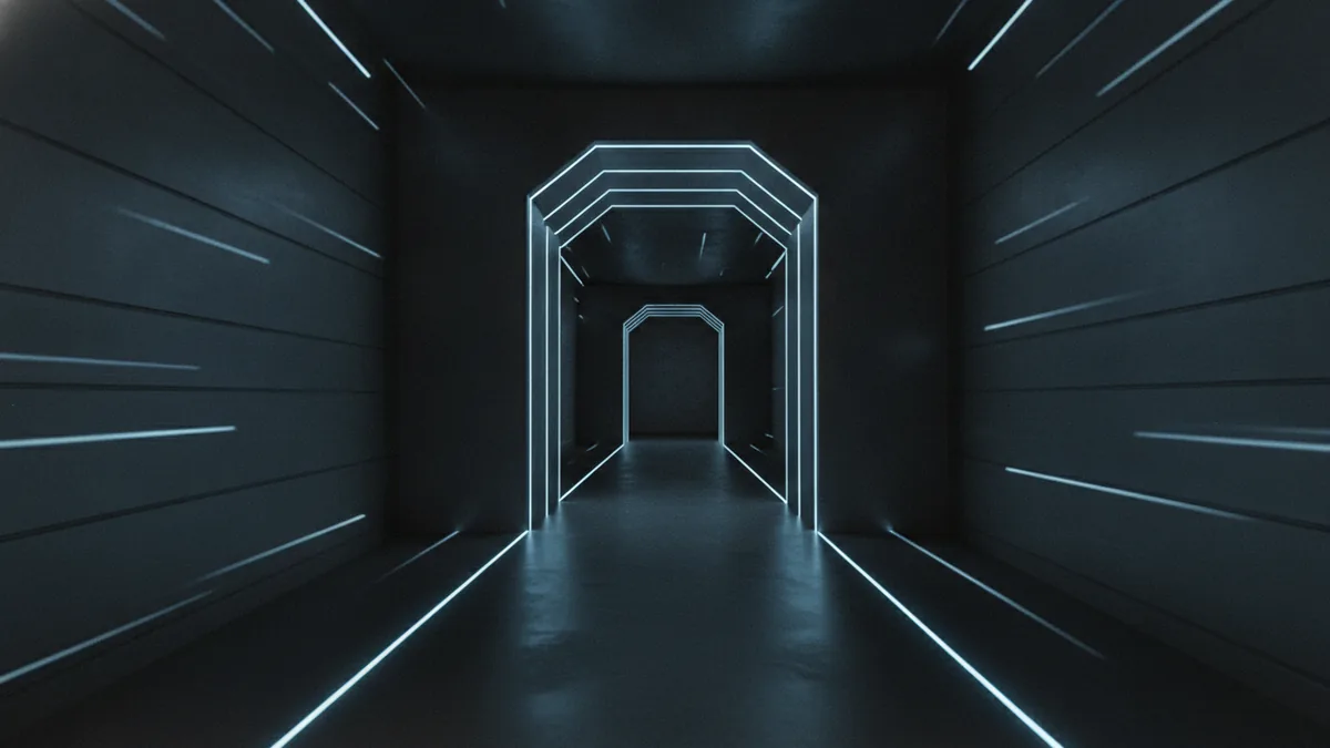 Real-time evaluation Gateway corridor representing real-time transaction monitoring flow