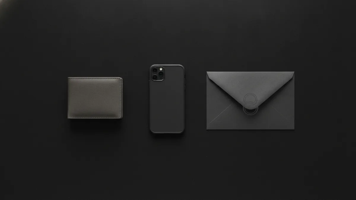 Phone, wallet, and bill envelope illustrating different personal payment uses