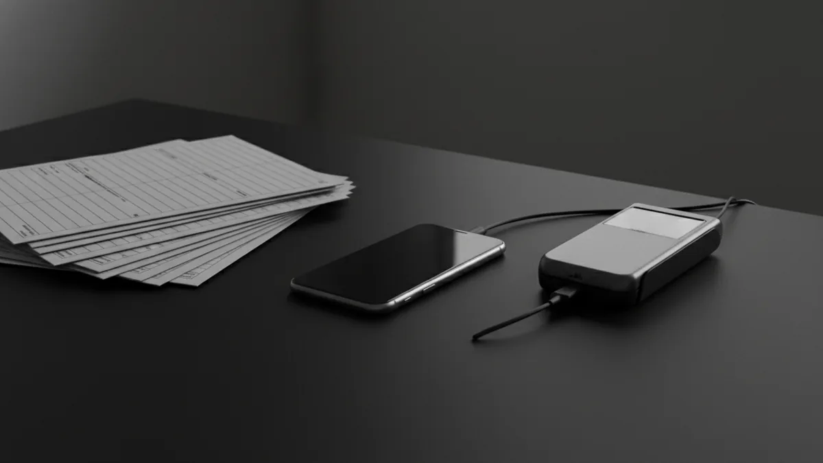 What ACH covers Devices and banking paperwork illustrating what an ACH transfer supports.