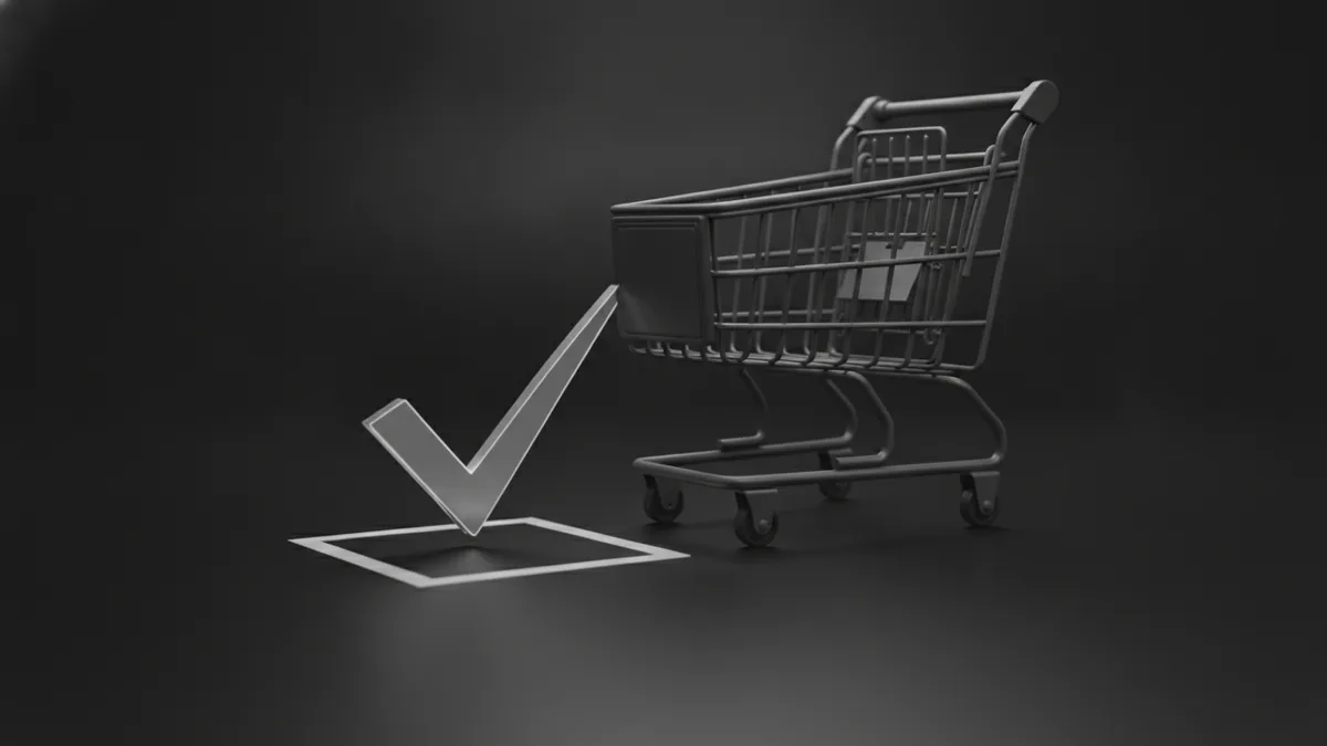 Mobile cart concept suggesting quicker approvals and fewer checkout drop-offs